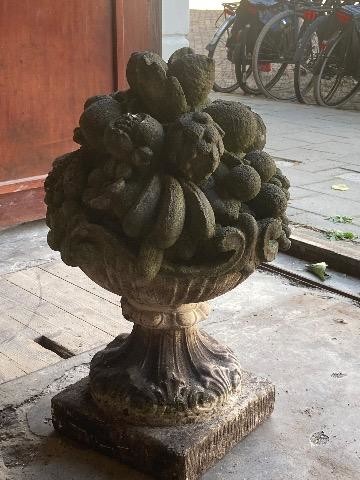 A pair of garden finials