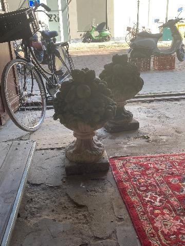 A pair of garden finials