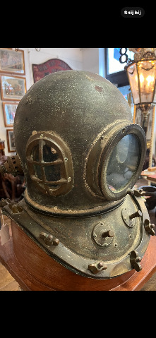 Bronze divers helmet