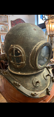 Bronze divers helmet