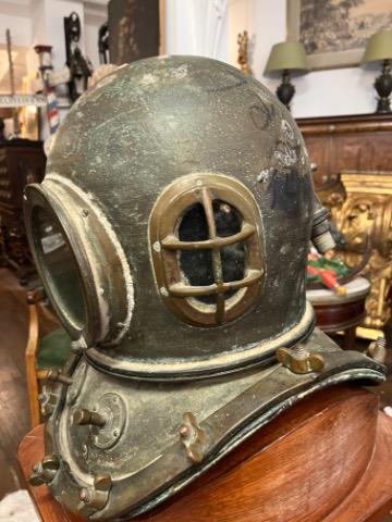 Bronze divers helmet