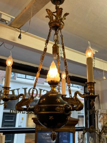 Bronze empire style lamp