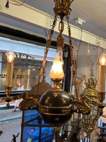 Bronze empire style lamp