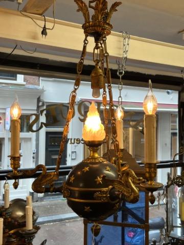 Bronze empire style lamp