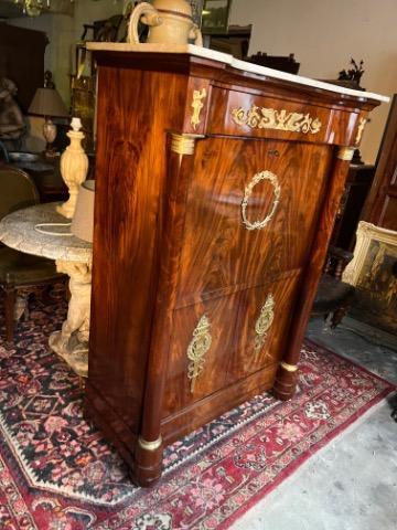 Empire french secretaire with guilded bronzes